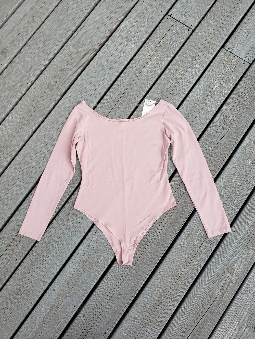 A NEW DAY Off The Shoulders Bodysuit Light Pink - Small